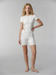 Eunfew Mist Grey · Quiet Zen Yoga Set with Built-In Support & Geometric Cut-Outs EUNFEW